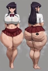 1girl 1girls ai_generated ass barefoot bbc bbc_tattoo big_ass big_breasts big_butt booty bottom_heavy breasts breedable breedable_hips bubble_ass bubble_butt cellulite curvaceous curvy curvy_figure fat_ass feet female front_and_back hips komi-san_wa_komyushou_desu komi_can't_communicate komi_shouko musk musk_clouds oiled oiled_skin pawg pawg_build perfect_ass phat_ass qos qos_tattoo queen_of_spades school_uniform sexy sexy_ass sexy_body sexy_female skirt spade_tattoo sweat taiga20 thicc thicc_ass thicc_thighs thick thick_ass thick_thighs voluptuous voluptuous_female wet wide_ass