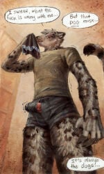 2026 5_fingers absurd_res akatan_art anthro biped black_nose blush blush_lines bodily_fluids boxer_briefs bulge claws clothing detailed_bulge dripping drooling ears_back erection erection_under_clothing eyes_closed felid finger_claws fingers fur genital_fluids genital_outline genitals grey_body grey_fur hi_res holding_clothing holding_object holding_underwear inside leopard_spots low-angle_view male male_anthro mammal markings painting_(artwork) pantherine penis penis_outline pivoted_ears precum precum_drip precum_through_clothing precum_through_underwear saliva shirt signature sniffing sniffing_clothes snow_leopard solo speech_bubble spots spotted_body spotted_fur sweat t-shirt tail tenting topwear traditional_media_(artwork) traditional_painting_(artwork) traditional_watercolor_(artwork) underwear underwear_sniffing vein veiny_penis watercolor_(artwork) wet wet_clothing