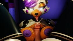 2024 3d_(artwork) animatronic anthro areola big_breasts black_sclera bodily_fluids breast_play breasts canid canine cum cum_on_breasts cum_on_penis cum_on_tongue digital_media_(artwork) duo ear_piercing ear_ring erection eyebrow_piercing faceless_character faceless_human faceless_male facial_piercing female first_person_view five_nights_at_freddy's five_nights_at_freddy's_world fox genital_fluids genitals glowing glowing_eyes gradient_hair hair hi_res human human_on_anthro human_pov inside interspecies lolbit_(fnaf) looking_at_viewer machine male male/female male_pov mammal mrs_dexie nipple_dip nipples nose_piercing nose_ring open_mouth open_smile penis piercing purple_areola purple_hair purple_nipples ring_piercing robot robot_anthro scottgames sex smile smiling_at_viewer spread_legs spreading titfuck tongue tongue_out