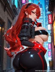 1girls ai_generated ass big_ass big_boobs big_breasts big_butt boobs breasts butt cyberpunk eris_greyrat female female_focus female_only from_side high_resolution highres huge_ass huge_boobs huge_breasts huge_butt kaistar large_ass large_boobs large_breasts large_butt long_hair looking_at_viewer mushoku_tensei mushoku_tensei:_isekai_ittara_honki_dasu patreon solo solo_female solo_focus underboob