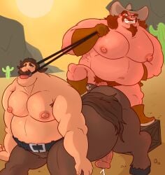 2024 2boys alameda_slim anal ass balls big_penis blue_eyes brown_hair cactus centaur clenched_teeth colt_bronco cowboy crossover cum cumshot desert dilf disney erection gay ginger goatee haxsmack home_on_the_range horsecock human light_skin male male_only nipples onward_(2020) penis pixar pleasure_face pubic_hair puffy_nipples veiny_penis yaoi