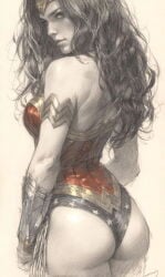 ass backview diana_of_themyscira diana_prince pencil pinup wonder_woman wonder_woman_(series)
