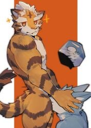 anthro asleepchef asphyxiation biceps blue_body blue_fur bodily_fluids canid canine canis choking domestic_dog duo felid fellatio fur fur_markings hair hi_res hybrid male male/male mammal markings multicolored_body multicolored_fur muscular muscular_male nude oral orange_body orange_eyes orange_fur pantherine pecs penile sex striped_body striped_fur stripes tears tiger two_tone_body two_tone_fur white_body white_fur wolf yakumo_(asleepchef)