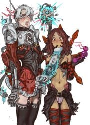 1futa 1girls adeptus_mechanicus belly_button big_penis blush breasts chaos_(warhammer) chaos_cultist character_request cultist-chan cultist-chan_(mister_culexus) cybernetic_penis cyborg dark-skinned_female female futa_on_female futa_with_female futanari imperium_of_man intersex large_penis looking_at_penis midriff mossa penis penis_awe small_breasts tzeentch_mark warhammer_(franchise) warhammer_40k