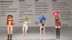 clothing dominant hot_girl hot_girls meggy_spletzer melony_(smg4) nude nude_female petite saiko_bichitaru_(smg4) sex smg4 squid_fm submissive tari_(smg4) thick