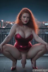 actress ai_generated animated big_breasts big_penis bloomingai celebrity dress futanari high_heels sadie_sink tagme video