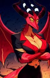 female satan (helluva boss) from helluva boss by lustful mind