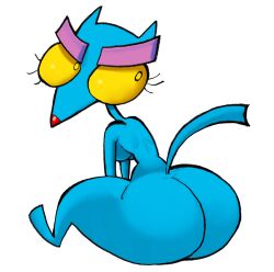 ass blue feline the_dirdy_birdy