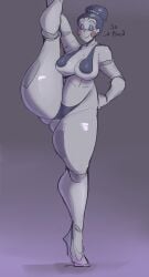 1girls ballora ballora_(fnafsl) female female_only five_nights_at_freddy's five_nights_at_freddy's:_sister_location fnaf full_body gikowinko koco_gi kocogi leg_grab legs_up solo solo_female tagme voluptuous voluptuous_female