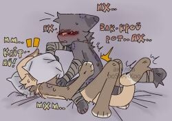 2024 akylazz asphixiophilia bandage bandaged_arm bandaged_leg bites blonde_hair digital_drawing_(artwork) digital_media_(artwork) domestic_cat duo felid feline felis feral floppy_ears fluffy fluffy_arms fluffy_ass fluffy_back fluffy_ears fluffy_face fluffy_feet fluffy_fur fluffy_hair fluffy_legs fluffy_paws fluffy_shoulders fluffy_tail foxanto fur grey_body grey_fur hair lop_ears male male/male mammal oosharkoo russian_text sex tail text watermark