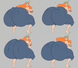 1girls alternate_version_available animated ass ass_bigger_than_breasts ass_bigger_than_head ass_bigger_than_torso ass_clapping ass_focus ass_jiggle ass_ripple ass_waves ass_wobble bare_shoulders big_ass big_breasts big_butt bottom_heavy breasts clapping_ass clapping_buttocks clapping_cheeks clones clothed clothed_female clothes clothing denim_bottomwear denim_shorts disney earrings enormous_butt fat_ass fat_butt female female_only flavorcream freckles freckles_on_body freckles_on_breasts freckles_on_face freckles_on_shoulders full_body gigantic_ass gigantic_butt gigantic_hips gigantic_thighs ginger ginger_hair green_earrings green_eyes green_hat grey_background heart hips huge_ass huge_breasts huge_butt huge_thighs human hyper hyper_ass hyper_butt hyper_thighs inner_workings jean_shorts jeans jiggling_ass kate_(inner_workings) large_ass large_breasts large_butt long_hair looking_at_viewer looking_back looking_back_at_viewer massive_ass massive_butt massive_thighs obese_ass orange_hair red_hair shaking_butt simple_background solo solo_female striped_topwear thick thick_ass thick_thighs thighs thunder_thighs tight_clothing tight_pants twerking wide_hips wobbling_ass