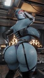 1girls 3d asari athletic_female big_breasts bimbo bioware breasts child_bearing_hips electronic_arts female female_only gunnar2171 hi_res hourglass_figure huge_breasts large_breasts looking_at_viewer mass_effect portrait samara solo standing thick thick_hips thick_lips thick_thighs thunder_thighs voluptuous watermark wide_hips