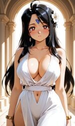 afrodita ai_generated cosplay oh_my_goddess! skuld