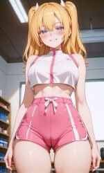 ai_generated blue_eyes looking_at_viewer smile sportswear