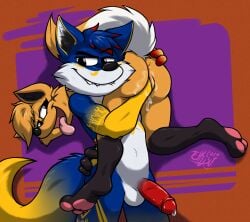 absurd_res anthro bodily_fluids canid canine dominant dominant_male duo female finger_fuck fingering fisting fisting_partner fox genital_fluids genitals henryfox hi_res holding_partner kisuz looking_at_another looking_at_partner looking_pleasured male male/female mammal penetration penis sex vaginal_fluids vaginal_penetration