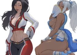 1girls 2020s 2025 2d 2d_(artwork) asian asian_female ass ass athletic athletic_female belly belly_button big_ass big_breasts big_butt biker_jacket black_hair blue_nail_polish blue_nails breasts breasts breasts breasts brown_eyes busty cheshirrr cleavage clothed clothed_female clothing color colored curvaceous curves curvy curvy_body curvy_female curvy_figure curvy_hips fan fanart fatal_fury fatal_fury:_city_of_the_wolves fatal_fury_2 female femme_fatale full_color gloves hair hips holding_object japanese_clothes japanese_female king_of_fighters kunoichi kunoichi_dress leather_clothing leather_jacket light-skinned_female light_skin lipstick long_hair mai_shiranui nail_polish nails ninja ninja_girl ponytail pose posing seductive seductive_pose sideboob snk snk_heroines:_tag_team_frenzy stomach street_fighter_6 sweat sweatdrop sweating sweaty sweaty_body tan_body tan_skin tanned tanned-skinned_female thick_thighs thighs titties video_game video_game_character video_game_franchise video_games white_hair