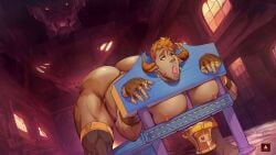 bara demon fantasy game_cg hotcha male_only piercing