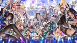 22girls 6+girls alexandrina_sebastiane anby_demara anby_demara_(silver_soldier) animal_ears ass astra_yao bangboo_(zenless_zone_zero) big_breasts black_hair black_leotard boar breasts bunny_ears bunnysuit burnice_white cheese corin_wickes ellen_joe eous_(zenless_zone_zero) evelyn_chevalier everyone fake_tail female food furry glasses grace_howard green_hair group_picture highres hoshimi_miyabi jane_doe_(zenless_zone_zero) koleda_belobog large_breasts leotard liang_xing long_hair luciana_de_montefio medium_breasts missing_commentary motor_vehicle motorcycle multicolored_hair multiple_girls nekomiya_mana nicole_demara pink_hair piper_wheel playboy_bunny pulchra_fellini qingyi_(zenless_zone_zero) rabbit_ears rabbit_tail red_hair semi-rimless_eyewear short_hair soldier_0_anby_(zenless_zone_zero) soldier_11_(zenless_zone_zero) tail thick_thighs thighhighs thighs torn_clothes torn_thighhighs trigger_(zenless_zone_zero) tsukishiro_yanagi twintails two-tone_hair under-rim_eyewear vivian_(zenless_zone_zero) white_leotard zenless_zone_zero zhu_yuan