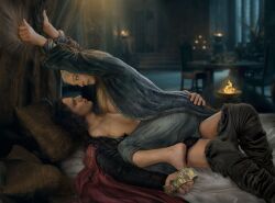 1boy 1boy1girl 1female 1male 1male1female a_song_of_ice_and_fire age_difference amelodyj bedroom bedroom_sex black_pants blonde_female blonde_hair boobs_out breasts breasts breasts_out cowgirl_position crown dark_hair dark_hair_male emma_d'arcy female female female_on_top fire_and_blood game_of_thrones grabbing_ass grabbing_curtains hand_above_head hand_on_ass hand_on_butt harry_collett heir house_of_the_dragon incest jacaerys_velaryon light-skinned_female light-skinned_male light_skin looking_at_each_other looking_at_partner lying lying_on_back lying_on_bed male milf mother_and_child mother_and_son night_robe older_female parent_and_child parental_incest prince queen red_cape rhaenyra_targaryen side_view toned_body toned_male white_hair white_hair_female younger_male