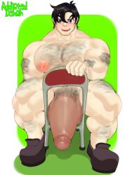 addicted_demon bara beowulf_(skullgirls) big_muscles big_nipples big_pecs big_pectorals big_penis gay gay_sex hairy_chest hairy_male male male/male male_only muscles nsfw self_upload skullgirls yaoi