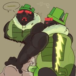 1x1x1x1 1x1x1x1_(forsaken) black_body blowjob blowjob_face blush bones cum cum_in_mouth cussing deepthroat eyes_rolling_back face_fucking flustered forsaken_(roblox) gay green_body green_crown male male/male oral penis roblox roblox_game robloxian self_upload skeleton spikes tagme tagme_(artist) y/n yaoi