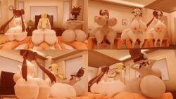 2023 2024 3boys 3d 3girls alternate_breast_size animated arms_behind_head ass ass_bigger_than_head ass_clap ass_clapping ass_jiggle ass_ripple ass_shake backside big_ass big_breasts big_butt big_penis blonde_hair blue_eyes bouncing_ass bouncing_butt breasts breasts_bigger_than_head brown_hair bubble_butt butt_clapping butt_jiggle butt_shake clapping_ass clapping_cheeks clappnig_buttocks clones cynthia_(pokemon) fat_ass female game_freak hilda_(pokemon) huge_ass huge_breasts human jiggling_ass large_ass large_breasts light-skinned_female light-skinned_male light_skin long_hair male multiple_boys multiple_girls navel nintendo nipples no_sound penis pink_hair pink_nipples pokemon pokemon_champion pokemon_dppt pov pussy reverse_cowgirl_position rippling_ass rosa_(pokemon) sentones sex shairo sitting sitting_on_lap sitting_on_penis sitting_on_person standing tagme thick_ass thick_butt thick_thighs thighs twintails video video_game wide_hips
