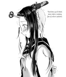 1girls female hair hair_clipper haircut humiliation punishment shaving solo tears
