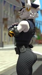 1girls 3d animated anthro cum cum_everywhere cum_overflow death dying eye_roll female female_death grimace_shake jojomingles officer_flint_(foretbwat) police police_officer purple_cum sound tagme video