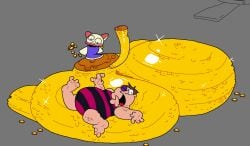 big_ass bubble_butt cat_humanoid coins dream_bbq ena_(series) family_guy gold_(metal) huge_ass humor hurt kane_(dream_bbq) peter_griffin superiorfox tagme