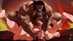 bara demon fantasy game_cg hotcha male_only piercing