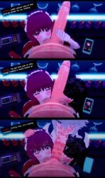 1boy 3d 3girls 3girls1boy ahoge ball_sucking black_hair calling cum cum_in_mouth cum_on_face dana_zane dialogue dorothy_haze fellatio female gillian_(va-11_hall-a) half-closed_eyes hand_on_head handjob happy julianne_stingray koikatsu light-skinned_female light-skinned_male light_skin lipstick lipstick_mark lipstick_on_balls lipstick_on_penis long_hair looking_at_another looking_at_viewer medium_hair motion_lines one_eye_closed oral oral_sex pale-skinned_female pale_skin phone phone_screen pov precum precum_drip precum_string red_hair short_hair smiling spiritofrei text throbbing_balls throbbing_penis twintails uniform va-11_hall-a white_hair wide_eyed