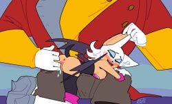 2d anthro bald bat dr._eggman fingering fingering_partner heart_symbol popthesnowman robotnik rouge_the_bat scientist smaller_female sonic_(series) sonic_boom tagme taller_male wet wet_pussy