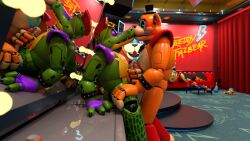 2025 2boys 2males 3d 3d_(artwork) alligator alligatorid anthfo_focus anthro anthro_focus anthro_male anthro_on_anthro anthro_only bear bodypaint bow_tie bowtie crocodile crocodilian crocodylid digital_media_(artwork) double_handjob duo duo_focus erect_penis erection facepaint fangs five_nights_at_freddy's five_nights_at_freddy's:_security_breach glamrock_freddy_(fnaf) glans glasses grabbing_penis hand_on_penis handjob headgear headwear humanoid_genitalia humanoid_penis kissing kissing male male/male male_anthro male_focus male_only mammal mammal_humanoid masturbation mohawk mohawk_(hairstyle) montgomery_gator_(fnaf) penile penile_masturbation penis reptile reptile_humanoid scottgames sharp_teeth shoulder_pads star_glasses steel_wool_studios sunglasses top_hat ursid ursid_humanoid