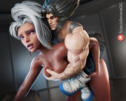 1boy 1girls 3d big_ass big_breasts breasts bust busty chest curvaceous curvy curvy_figure dark-skinned_female dark_skin female francis_brown hips hourglass_figure huge_ass huge_breasts james_howlett large_ass large_breasts legs logan_(x-men) male male/female marvel marvel_comics marvel_rivals mutant mutant_(marvel) ororo_munroe slim_waist storm_(marvel_rivals) storm_(x-men) straight thick thick_hips thick_legs thick_thighs thighs voluptuous waist wide_hips wolverine_(marvel_rivals) wolverine_(x-men) x-men