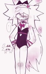 1boy blushing bunny_boy bunny_costume bunny_ears crying fundamental_paper_education fundamental_paper_education_oc heart_symbol male oliver_ate_50_soaps rabbit_hole_(vocaloid) smile sweat