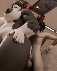 3d_(artwork) 3d_animation 4:5 aak_(arknights) absurd_res anal anal_sex animated anthro arknights balls biceps blender_(artwork) bovid bovine cattle deltoids dickgirl digital_media_(artwork) domestic_cat duo felid feline felis furry futanari genitals gynomorph gynomorph/male gynomorph_penetrated hair hair_over_eyes hi_res hypergryph intersex intersex/male intersex_penetrated larger_futanari leodamodeler_(modeler) male male_on_futa male_penetrating male_penetrating_gynomorph male_penetrating_intersex mammal mereo muscular muscular_anthro muscular_gynomorph muscular_intersex no_sound penetration penile penile_penetration penis penis_in_ass sex short_playtime smaller_male smile smirk studio_montagne tagme valorlynz_(modeler) video vivian_(dayumboai) vivian_(leodamodeler)