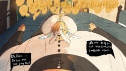 big_ass big_butt black_clothing fairy fart fart_cloud fart_fetish gallica metaphor:_refantazio orange_hair pov_eye_contact pov_male smirk smirking_at_viewer will_(metaphor:_refantazio)