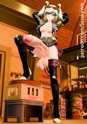 1dickgirl 1futa 1futanari 3d 3d_(artwork) 3d_model 3d_render balls big_balls big_cock big_dick big_penis big_testicles black_boots blender_(software) blonde_futa blonde_hair boobs_out boots breasts breasts breasts breasts_out burnice_white cock dick dickgirl dickgirl_only futa_focus futa_only futanari jacket leg_up legs light-skinned_futanari light_skin looking_at_viewer mihoyo nipples penis pose posing posing_for_the_viewer red_eyes sasakywiz self_upload short_hair skirt skirt_lift smile smiling smiling_at_viewer solo solo_dickgirl solo_focus solo_futa testicles tits_out twintails veins video_game video_game_character video_games zenless_zone_zero