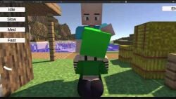 animated blowjob clothed_female fellatio gameplay lou_(pearickmc) minecraft no_sound pearickmc sex tagme unfinished video