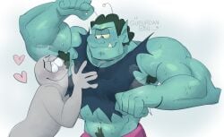 armpit_fetish armpit_sniffing male muscular muscular_male ok_k.o.!_let's_be_heroes radicles suburbanoni sweating your_character_here