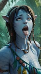 ahegao_face ai_generated avatar:_the_way_of_water cum_in_mouth tagme