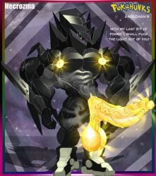 1boy abs anthro asolchan balls bara big_balls big_muscles big_nipples big_pecs big_penis glowing_nipples glowing_penis huge_cock huge_muscles huge_pecs humanoid humanoid_genitalia humanoid_penis hyper_penis male male_focus male_only muscles muscular muscular_male necrozma penis pokémon_(species) pokemon pokemon_(species) solo solo_focus solo_male yaoi