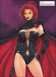 1girls black_queen corset dominatrix female jean_grey marvel red_hair tagme vp x-men
