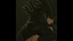 1boy 1boy1girl 1girls 3d alien alien_(franchise) alien_girl animated athletic_female blender dark_skinned_female dodecahedron_(artist) dominant_female female human human_penetrating larger_female male sound tagme tail video xenomorph