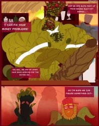 abs anthro asolchan balls bara big_balls big_muscles big_pecs big_penis comic comic_page huge_cock huge_muscles huge_pecs humanoid humanoid_genitalia humanoid_penis hyper_penis male male_focus male_only muscles muscular muscular_male penis plant plants_vs._zombies plants_vs_zombies plants_vs_zombies_2:_it's_about_time sweetheart_snare_(pvz) yaoi