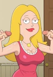 ai_generated american_dad francine_smith jeanbombila666 masturbation milf penis
