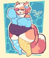 anthro big_breasts breasts busty busty_boy calico_cat chubby chubby_male domestic_cat fat_boy fat_male femboy furry male male_with_breasts minnow_(character)