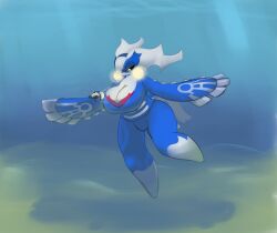 artesjsc big_breasts breasts cleavage female furry huge_breasts kyogre kyu_(artesjsc) pokemon pokemon_(species) tagme thick_thighs wide_hips