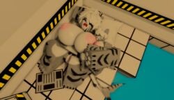 3d anthro big_female breasts changed_(video_game) colin_(changed) cuddling female furry ravenuwu roblox robloxian self_upload shark size_difference sleeping small_female tagme tiger_shark tiger_shark_(changed) transformed