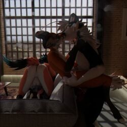 3d_(artwork) 69_position anal anal_sex anthro bodily_fluids bovid canid canine caprine carrying_another carrying_partner cum cum_in_mouth cum_inside cum_on_face cumshot digital_media_(artwork) ejaculation fellatio female femboy fox furniture futanari genital_fluids goat group hi_res horn intersex intersex/male kissing lagomorph male male/male mammal oral penetration penile penis rabbid_foulfellow_(sanythefox) rose_(rosethegoat) sany_van_fox sanythefox sex sofa sol_heylyn_(sanythefox) wings wolpertinger